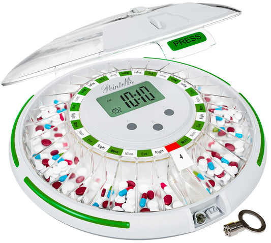 Pastillero Inteligente 28 Días con Alarma y Luz